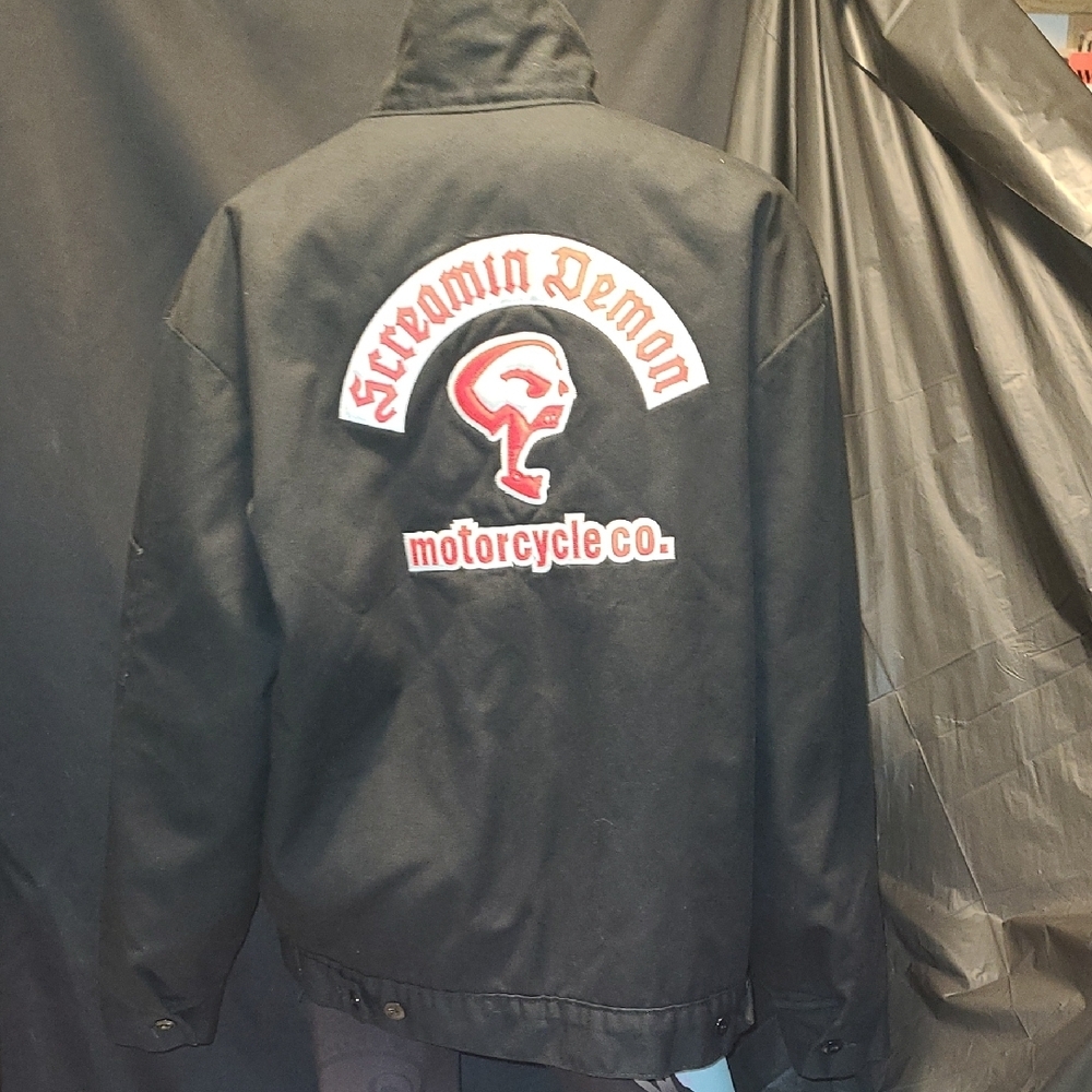 MAXIMALIST BIKERCORE SCREAMIN DEMON MOTORCYCLE CO DICKIES JACKET